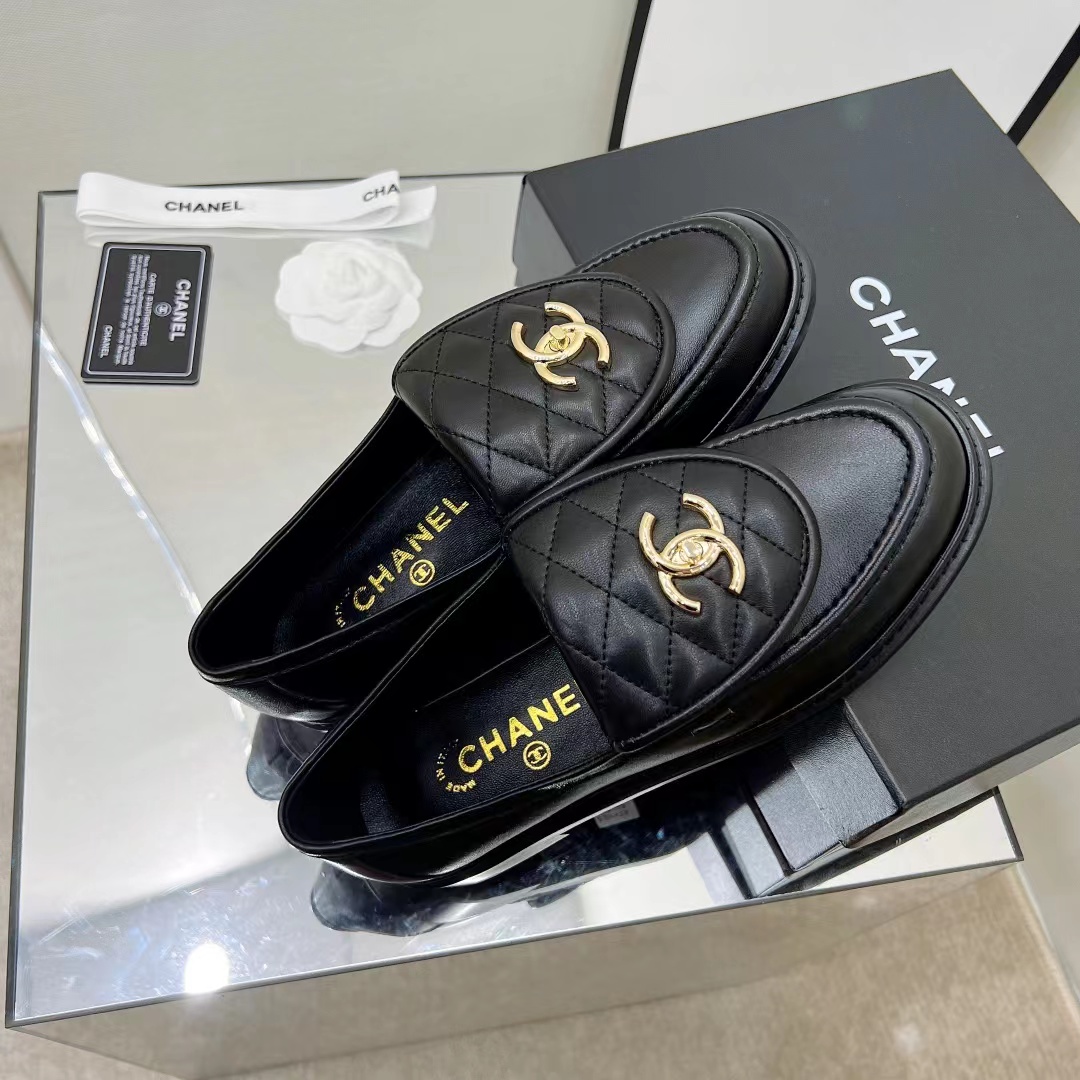 Ch*el cc classic loafers