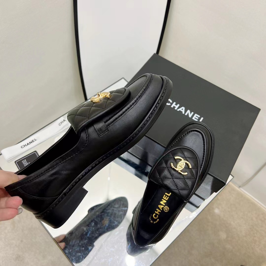 Ch*el cc classic loafers